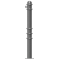Ornamental bollard | Series 479B | � 76 mm | stationary, to be fixed by plugswith base plate 100 x 150 mm | without lock | with 1 eyelet